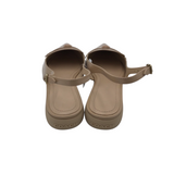 COACH RET$185 LEATHER SLINGBACK FLAT SHOES TAN 9