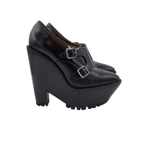 BURBERRY PRORSUM PLATFORM LUXE SHOES BLACK 38