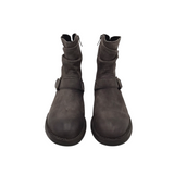 BORN BUCKLE ANKLE BOOTIES BOOTS GRAY 8.5M
