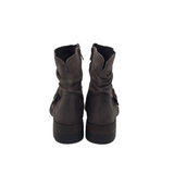 BORN BUCKLE ANKLE BOOTIES BOOTS GRAY 8.5M