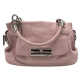 COACH LEATHER SHOULDER HANDBAG PINK