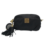 TORY BURCH CROSSBODY GOLD ACCENTS HANDBAG BLACK GOLD