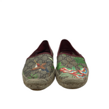 GUCCI GUCCISSIMA ESPADRILLES LUXE SHOES RED/BROWN 40