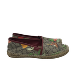 GUCCI GUCCISSIMA ESPADRILLES LUXE SHOES RED/BROWN 40