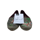 GUCCI GUCCISSIMA ESPADRILLES LUXE SHOES RED/BROWN 40