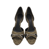 GUCCI HORSEBIT PUMPS LUXE SHOES BEIGE/TAUPE 37.5