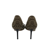 GUCCI HORSEBIT PUMPS LUXE SHOES BEIGE/TAUPE 37.5