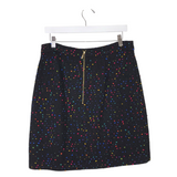 KATE SPADE TWEED PENCIL DESIGNER SKIRT BLACK MULTI 8
