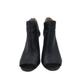 LOUISE ET CIE HEEL PEEP TOE SHOES BLACK 9.5M