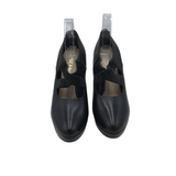 PRADA MARY JANE PLATFORM PUMPS LUXE SHOES BLACK 38.5