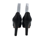 PRADA MARY JANE PLATFORM PUMPS LUXE SHOES BLACK 38.5