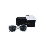 VERSACE CATEYE VE 4417-U LUXE SUNGLASSES WHITE