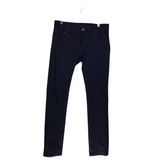 PRADA DARK WASH BUTTON FLY SKINNY MEN JEANS NAVY 33