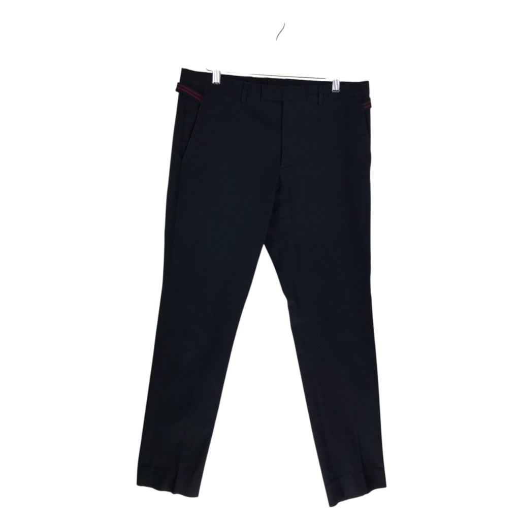 GUCCI SLIM LEG MEN PANT NAVY 48R