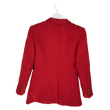 VALENTINO MISS V VINTAGE WOOL BLAZER LUXE BLAZER RED 4