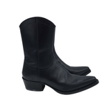 DSQUARED2 LEATHER COWBOY MEN BOOTS BLACK 41