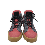 GIUSEPPE ZANOTTI FOXY LONDON HIGH TOP SNEAKERS MEN SHOE RED/BLUE 41
