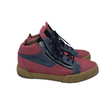 GIUSEPPE ZANOTTI FOXY LONDON HIGH TOP SNEAKERS MEN SHOE RED/BLUE 41