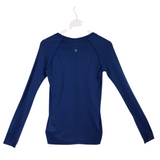 LULULEMON LONG SLEEVE TOP ACTIVEWEAR NAVY MEDIUM
