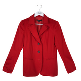 LAFAYETTE 148 CASHMERE LONG SLEEVE DESIGNER CARDIGAN RED 8