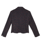 LAFAYETTE 148 TWEED LONG SLEEVE DESIGNER BLAZER BLACK MULTI 6