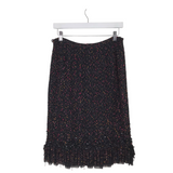 LAFAYETTE 148 TWEED EBELLISHED PENCIL DESIGNER SKIRT BLACK MULTI 8