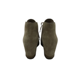 SUEDE WEDGE ANKLE BOOTIE DESIGNER BOOTS TAUPE 37