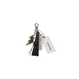 BRAHMIN NWT$125 CROC TASSEL WOMEN'S ACCESSORIES GRAY GOLD