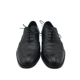 SALVATORE FERRAGAMO WINGTIP LACE UP MEN SHOE BLACK 8.5D