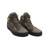 GIUSEPPE ZANOTTI COBY LEATHER SNEAKERS MEN SHOE BROWN 8