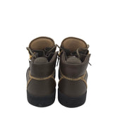 GIUSEPPE ZANOTTI COBY LEATHER SNEAKERS MEN SHOE BROWN 8