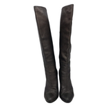 FENDI PEBBLE LEATHER PATCHWORK LUXE BOOTS BROWN 40