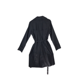 BURBERRY TRENCH LONG SLEEVE LUXE COAT BLACK 12