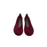 EILEEN FISHER SUEDE FLAT SHOES MAROON 9