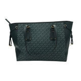 MICHAEL MICHAEL KORS RET$338 "VOYAGER" LEATHER TOTE HANDBAG GREEN