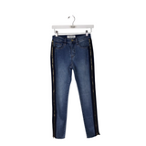 ETIENNE MARCEL RET$300 SIDE ZIPPER SKINNY DESIGNER JEANS BLUE 25