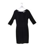 TRINA TURK KNIT LONG SLEEVE DESIGNER DRESS BLACK MEDIUM
