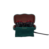 GUCCI ACETATE ROUND GG0084S LUXE SUNGLASSES GREEN/BLACK