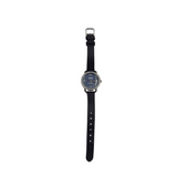 COACH LEATHER STRAP CRYSTALS WATCH NAVY SILVER