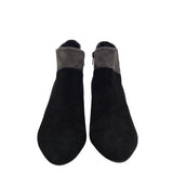 VANELI SUEDE ANKLE WEDGE BOOTS BLACK NAVY 9N