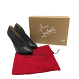 CHRISTIAN LOUBOUTIN "TOOT COUVERTE" BOOTIES PUMPS LUXE SHOES BLACK 39