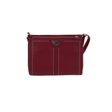 BRIGHTON RET$475 LEATHER CROSSBODY HANDBAG RED