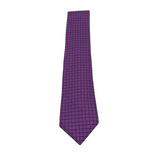 RET$310 100% SILK NECKTIE MEN TIE PURPLE NAVY OS