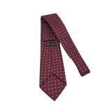 TOM FORD RET$330 100% SILK NECKTIE MEN TIE RED WHITE OS