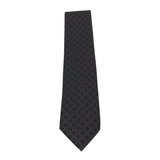 TOM FORD RET$330 100% SILK NECKTIE MEN TIE BLACK GRAY OS