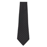 TOM FORD RET$330 100% SILK NECKTIE MEN TIE BLACK GRAY OS