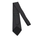 TOM FORD RET$330 100% SILK NECKTIE MEN TIE BLACK GRAY OS
