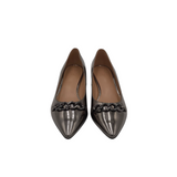 NATURALIZER POINTED TOE HEEL SHOES METALLIC 10M