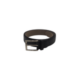 LEYVA CROC LEATHER MEN BELT BLACK 40
