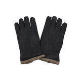 SAKS FIFTH AVENUE RET$265 CASHMERE GLOVES MEN ACCESSORIES BLACK BROWN LARGE